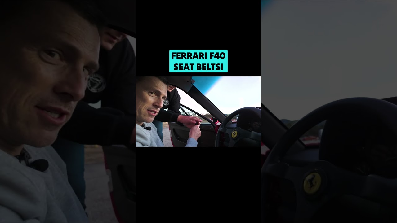 Ferrari F40 seat belts are… interesting 🤔