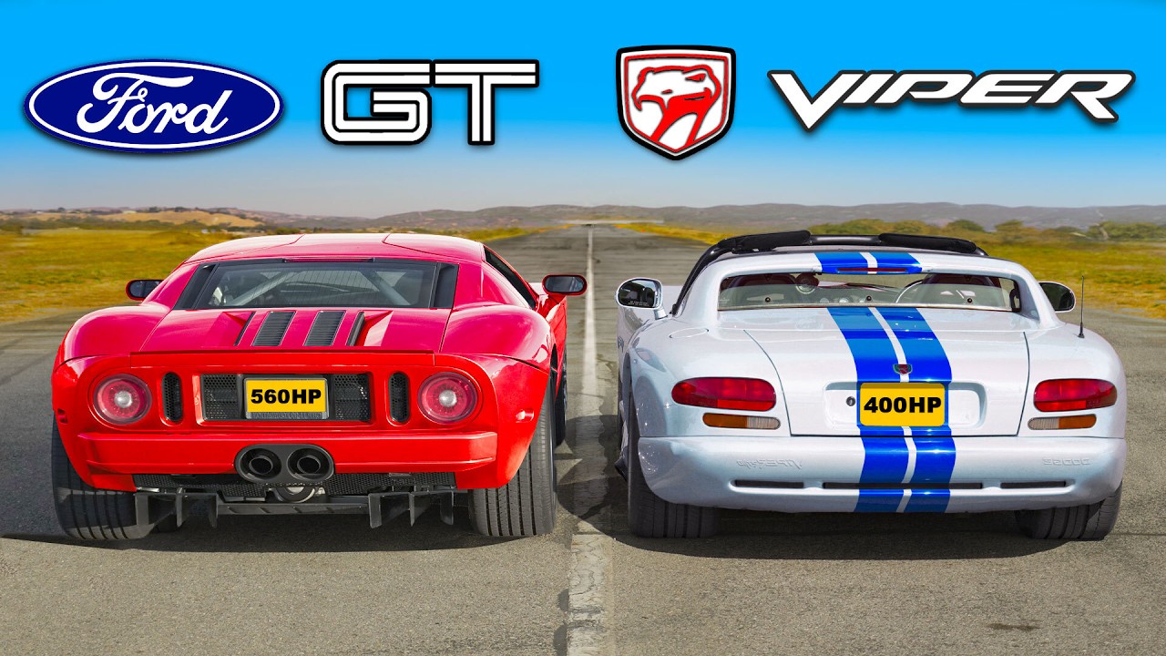 Ford GT vs Dodge Viper: DRAG RACE