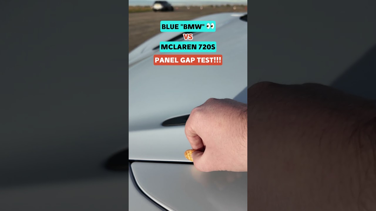 “Blue BMW” 👀 vs McLaren 720S: PANEL GAP TEST!
