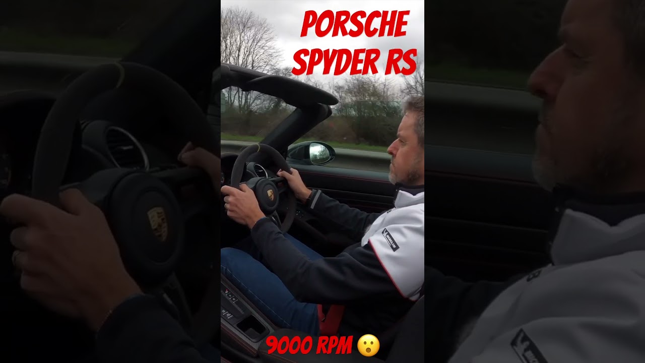 Porsche Spyder RS screaming to 9000rpm 🔥 #shorts #petrolped #porsche #michelin
