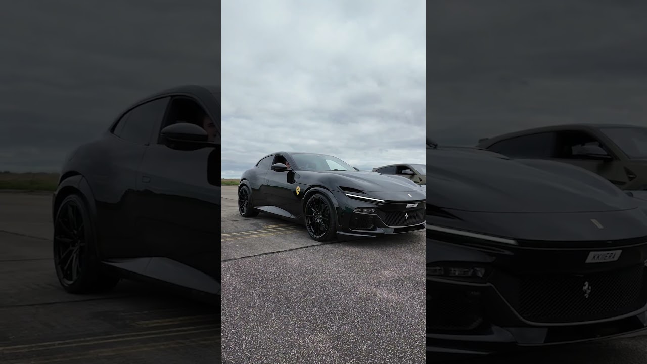 Purosangue launch control! You won’t believe how fast it lowers 😵