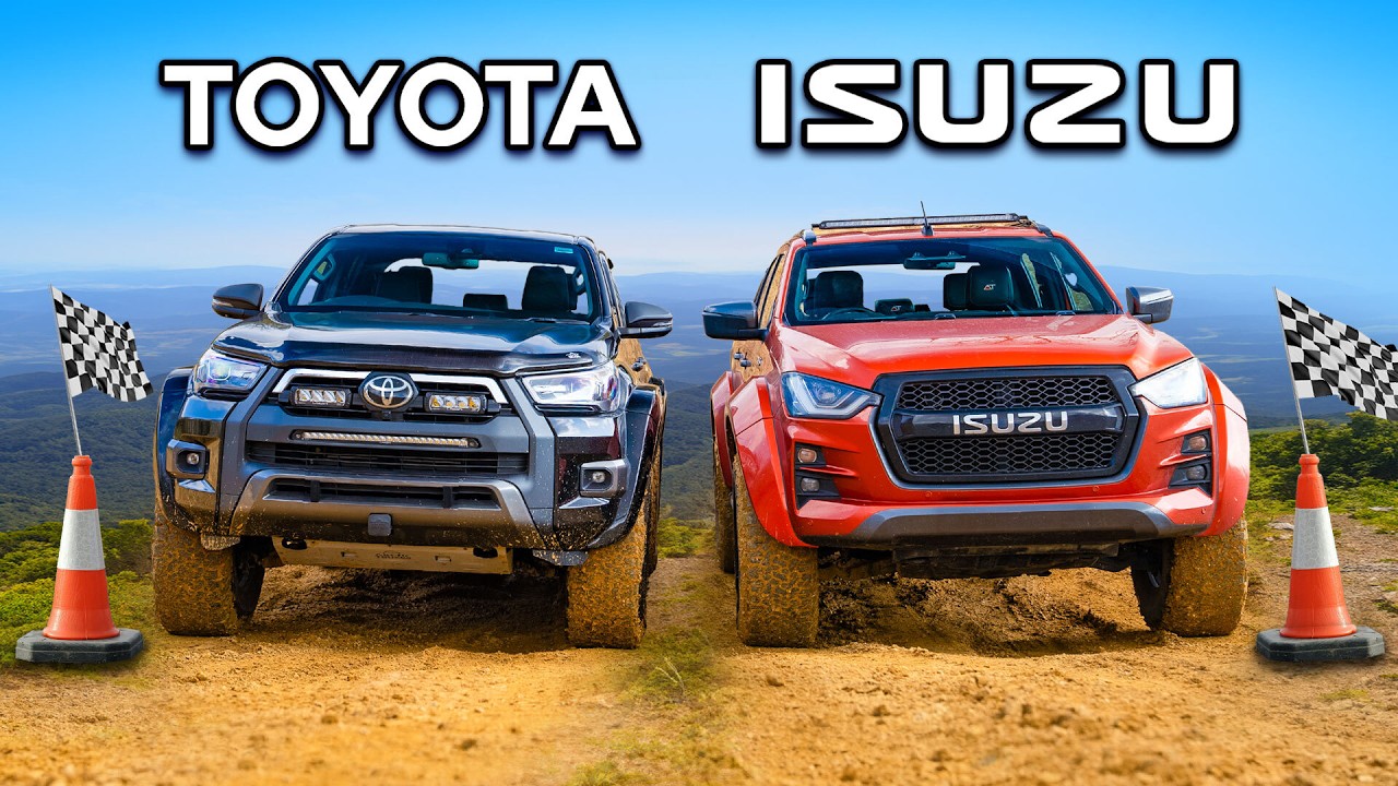 Toyota Hilux v Isuzu D-MAX: OFF-ROAD CHALLENGE!