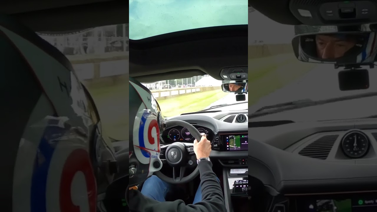 630hp Porsche Macan Turbo Launch Control in the wet 🚀 #petrolped #shorts #porsche #porschemacan