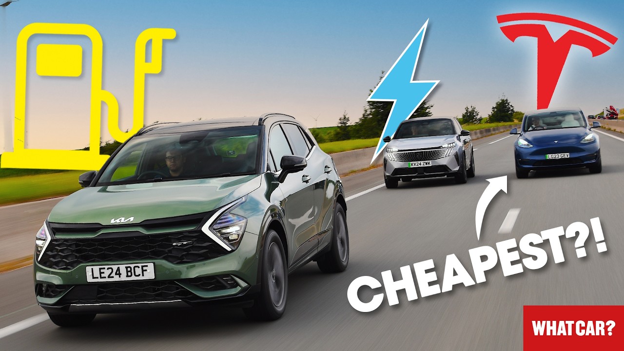 NEW Electric vs Petrol vs Tesla – 1000-mile real-world test! What’s the cheapest? | What Car?