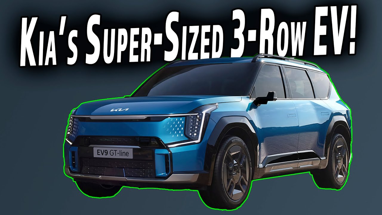 2024 Kia EV9 First Look! | Kia’s 3-Row Rivian Alternative?!