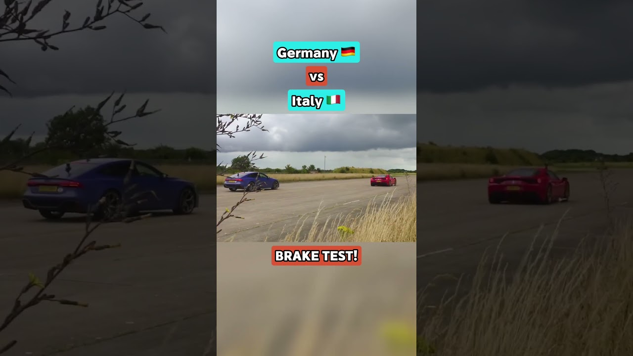 Germany 🇩🇪 vs Italy 🇮🇹 BRAKE TEST!
