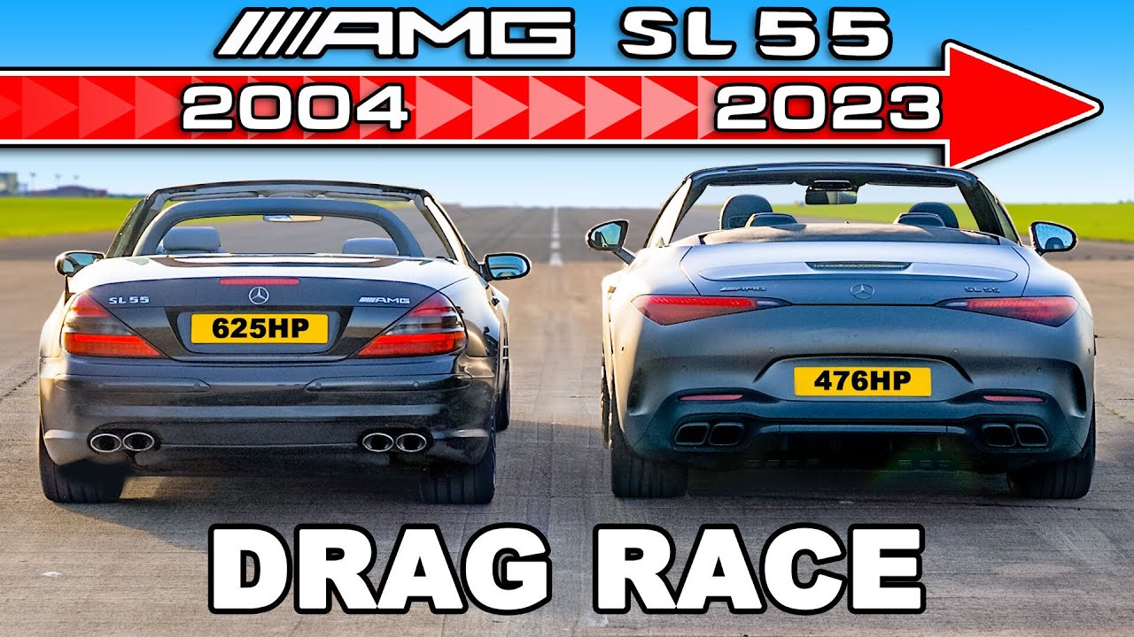 New AMG SL 55 vs old AMG SL 55: DRAG RACE