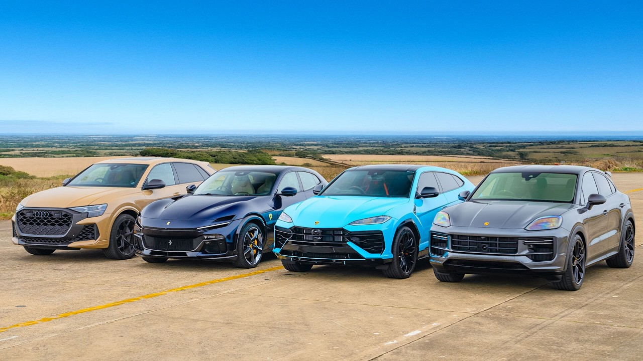 New Urus SE v Purosangue v Cayenne Turbo v RSQ8 Perf: DRAG RACE