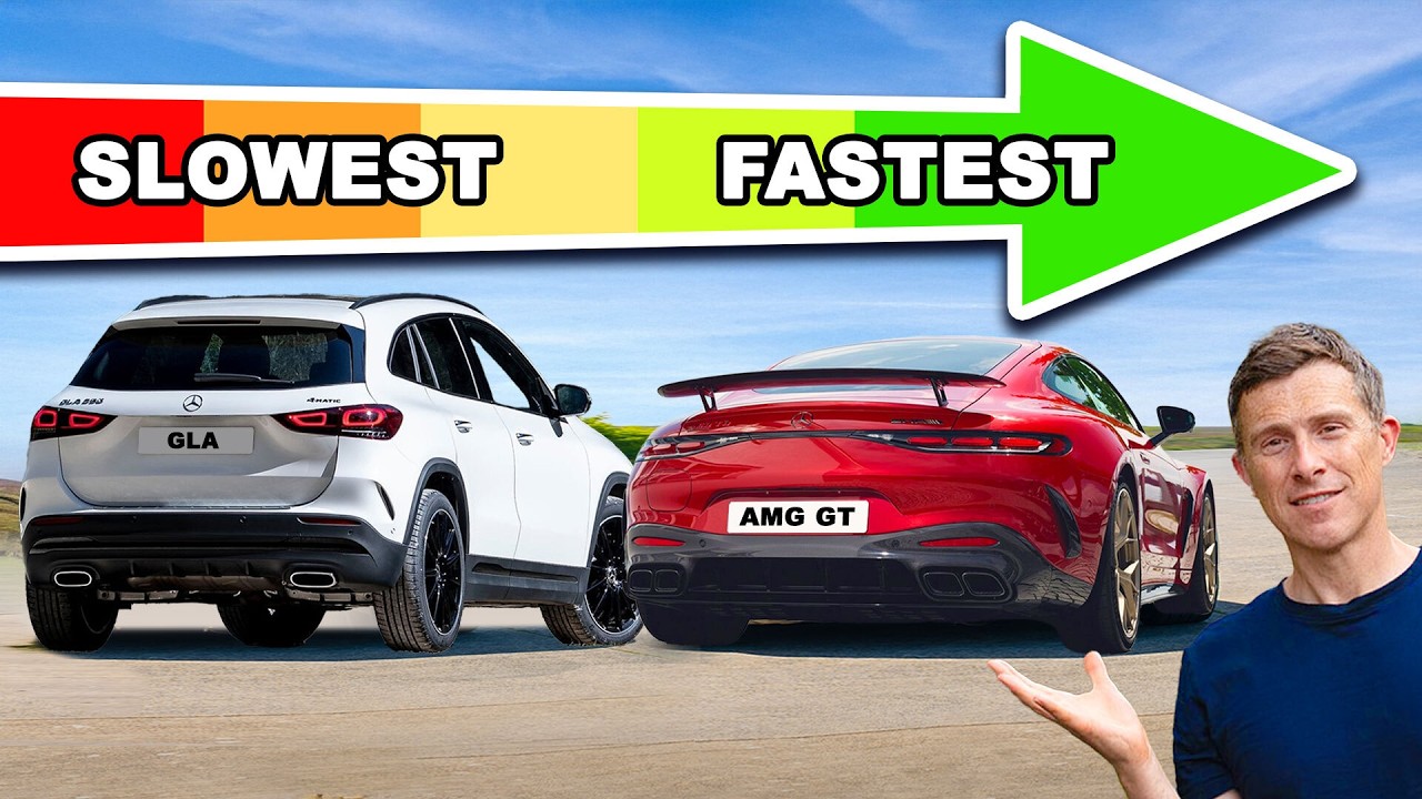 Fastest v slowest cars of every brand RANKED!