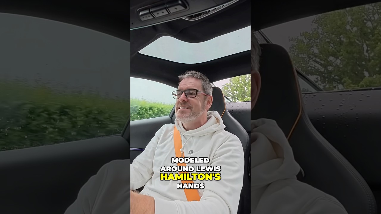 The Best Steering Wheel in the World is modelled on Lewis Hamilton’s Hands 😮 #shorts #mclaren