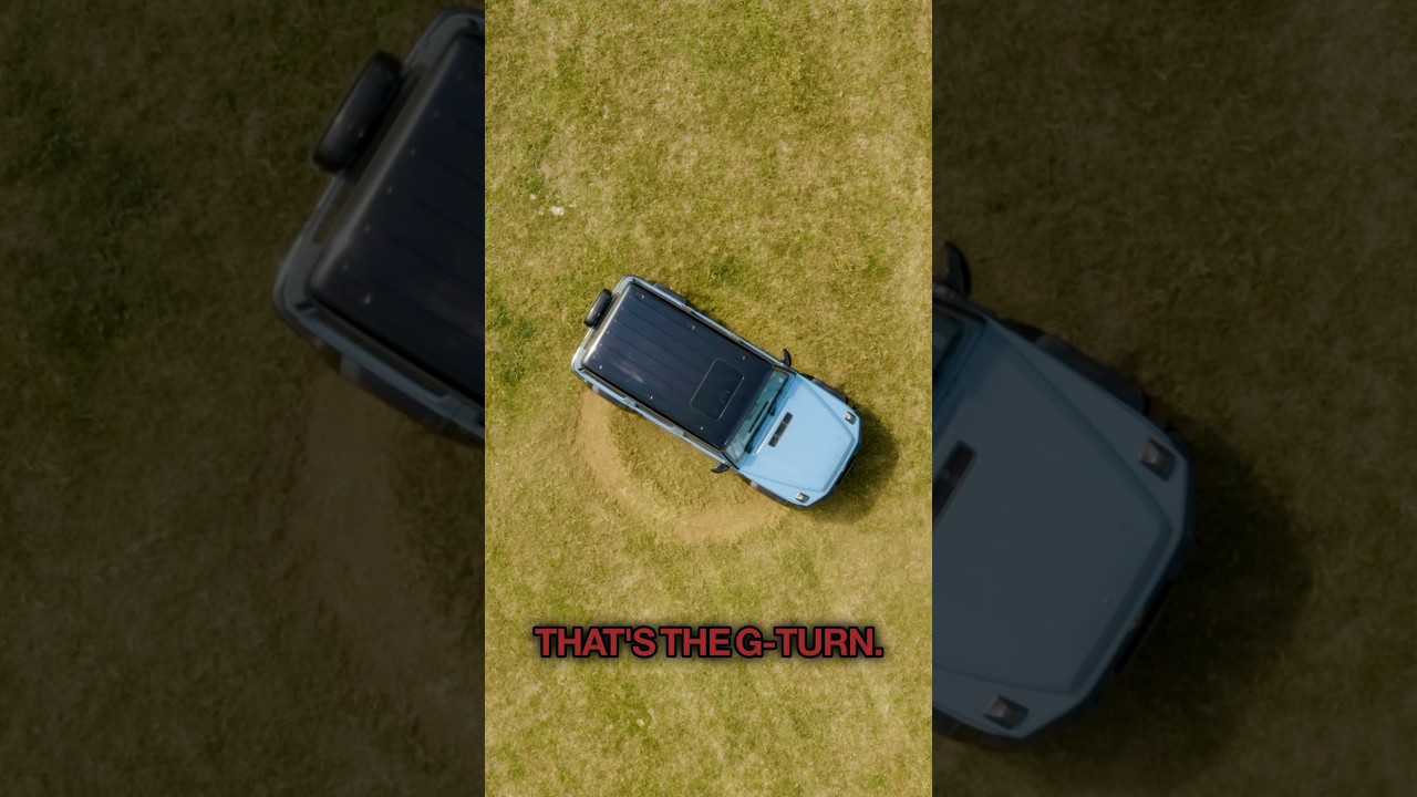 Crop circles machine… aka the G-Turn #mercedes #cropcircles #gwagon #electrifying