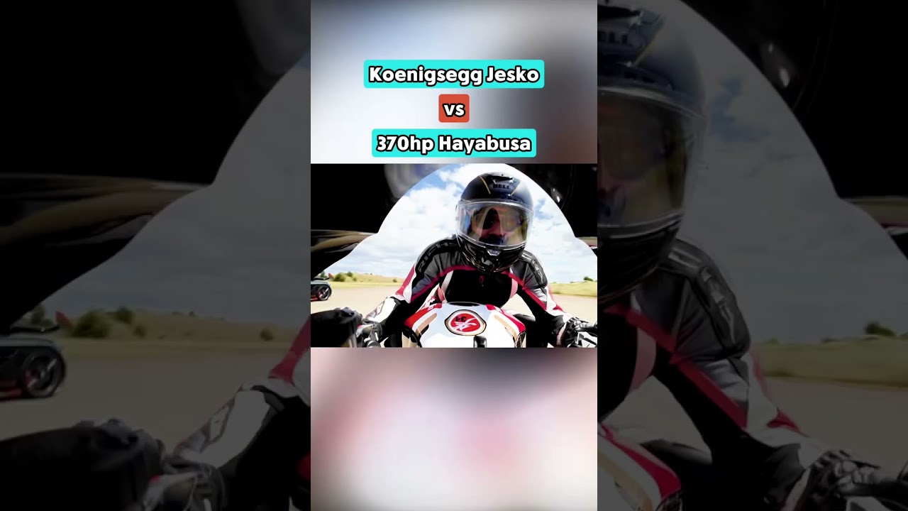 Koenigsegg Jesko vs 370hp Hayabusa 🔥