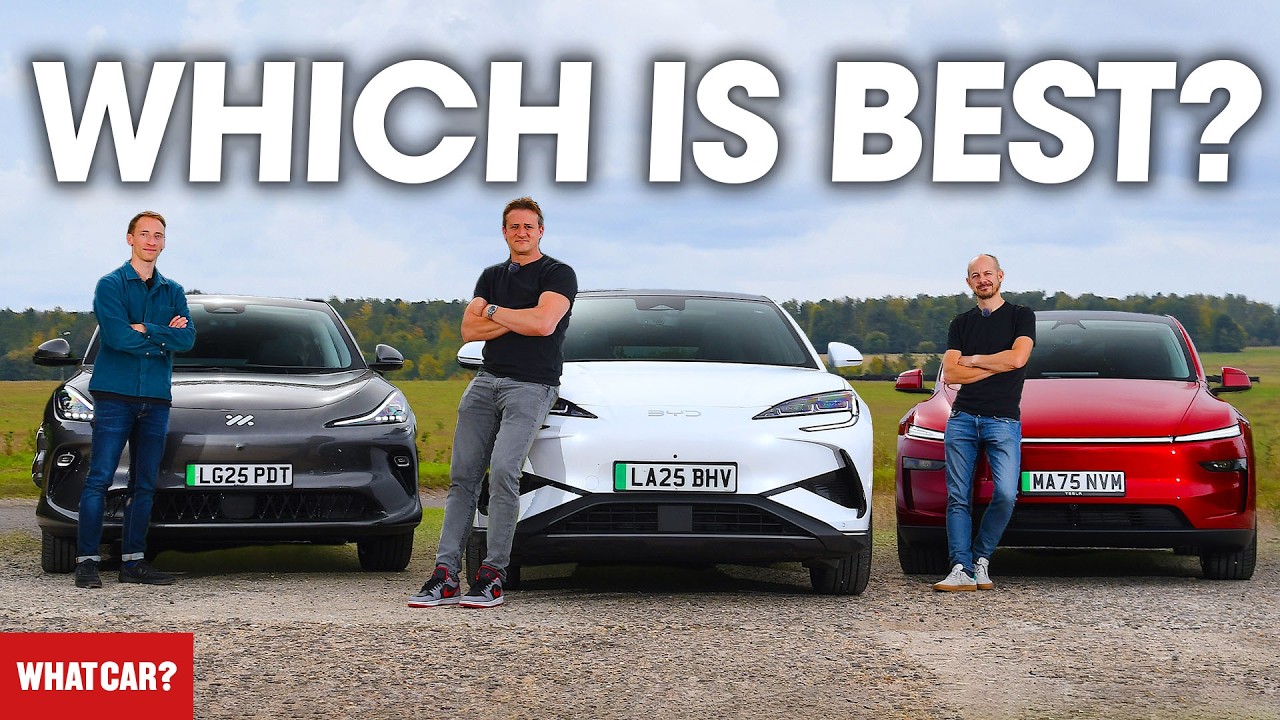 NEW Tesla Model Y vs BYD Sealion 7 vs MG IM6 review – which is BEST? | What Car?