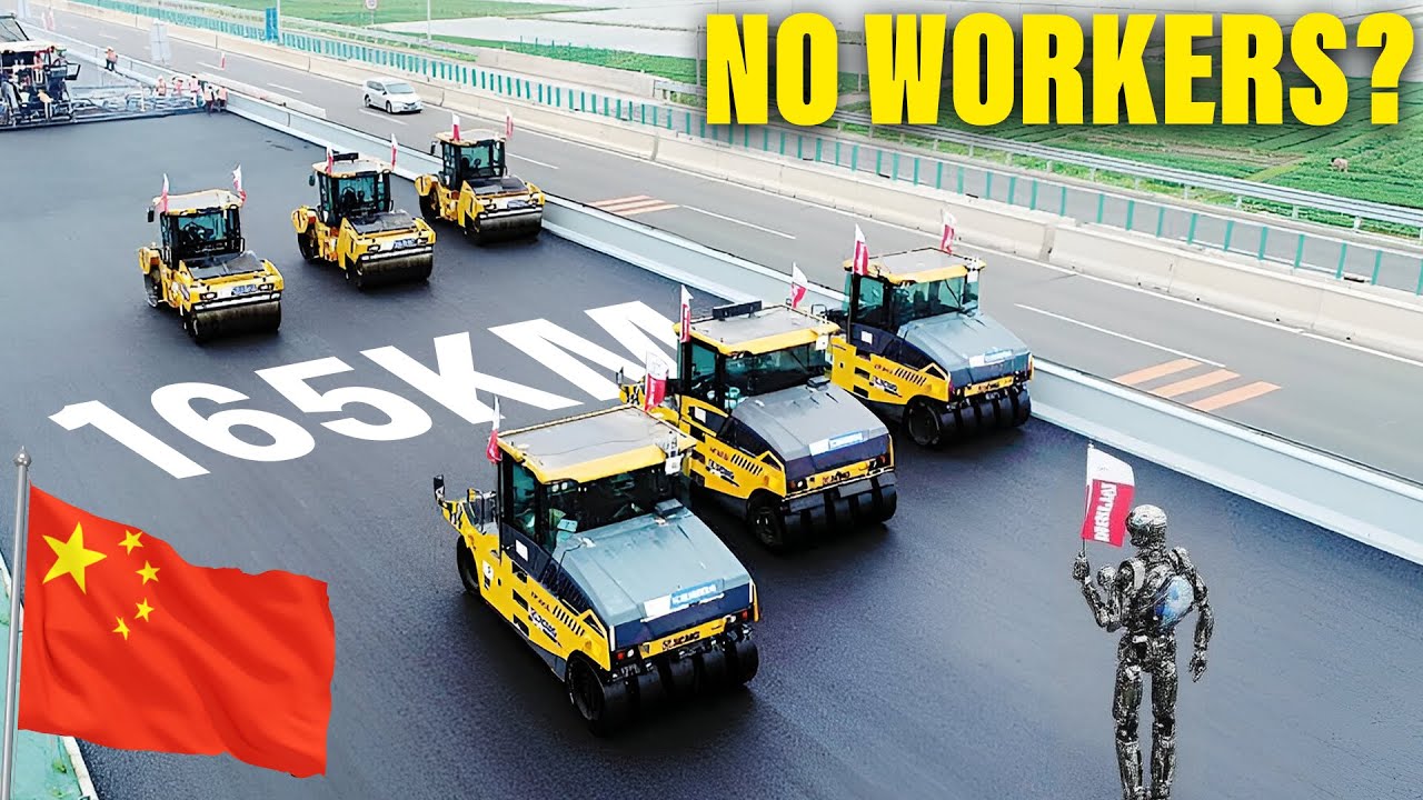 China Just Built 165 km of Highway Without Humans!?