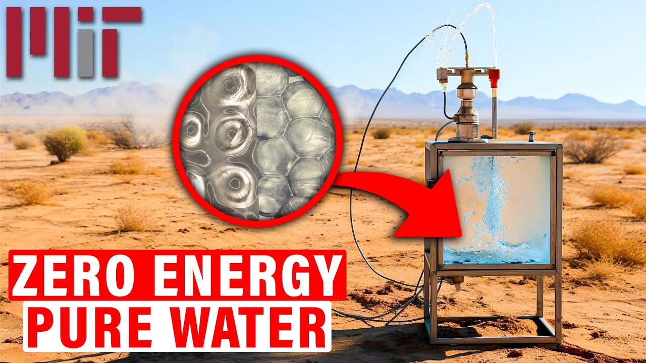MIT’s Hydrogel Breakthrough: Turning Air into Drinking Water Without Power!