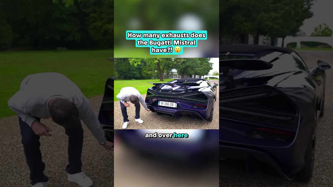 This Bugatti has SIX exhaust pipes?! 😮