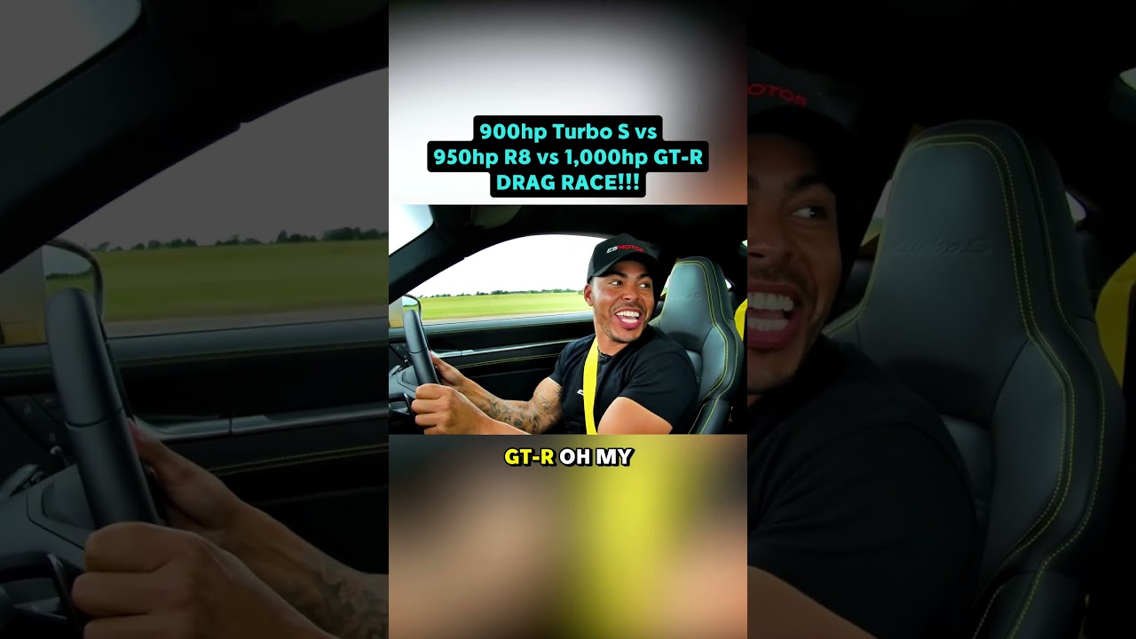 900hp Turbo S v 950hp R8 v 1,000hp GT-R! 🔥😱