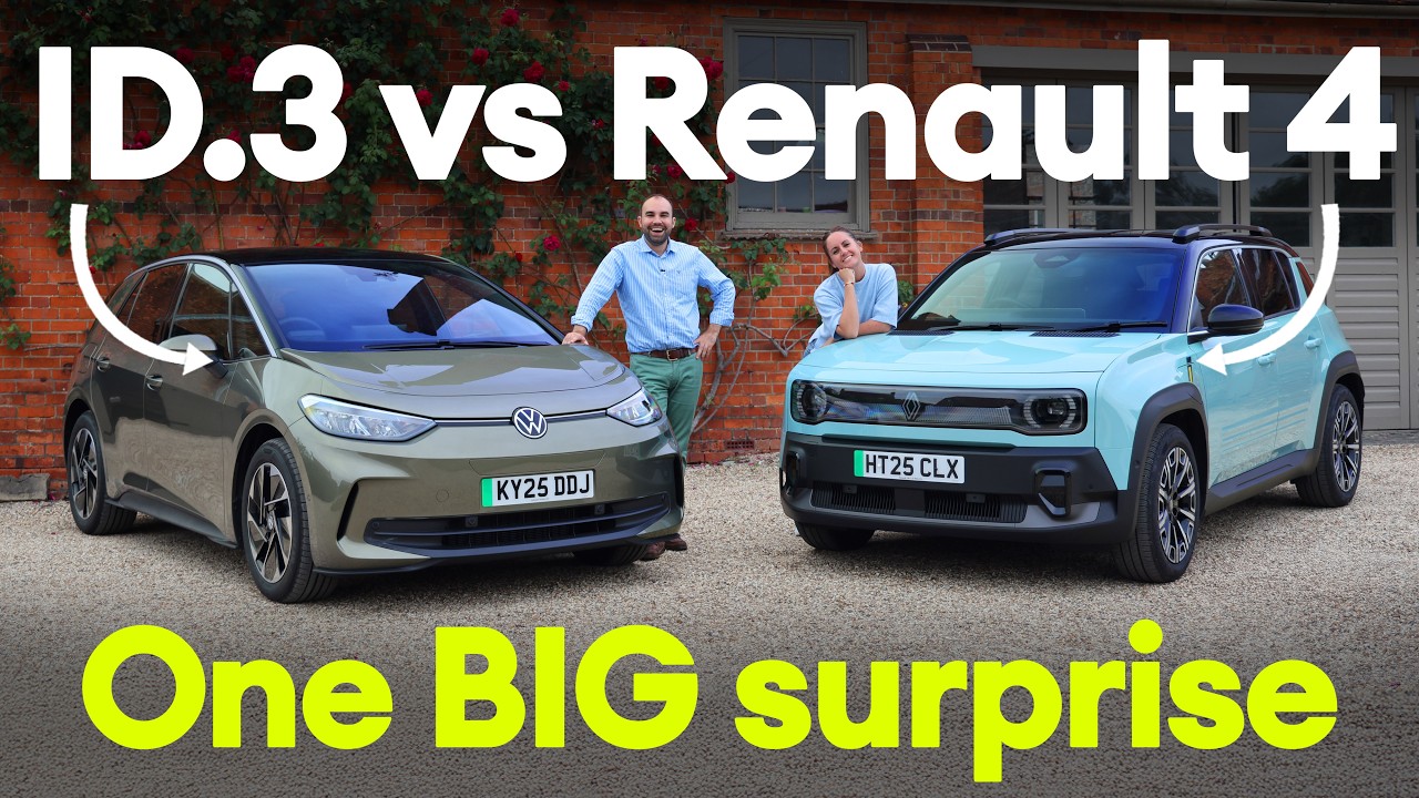 Volkswagen ID.3 vs Renault 4 E-Tech: retro or ultra-modern? Who makes the best EV?