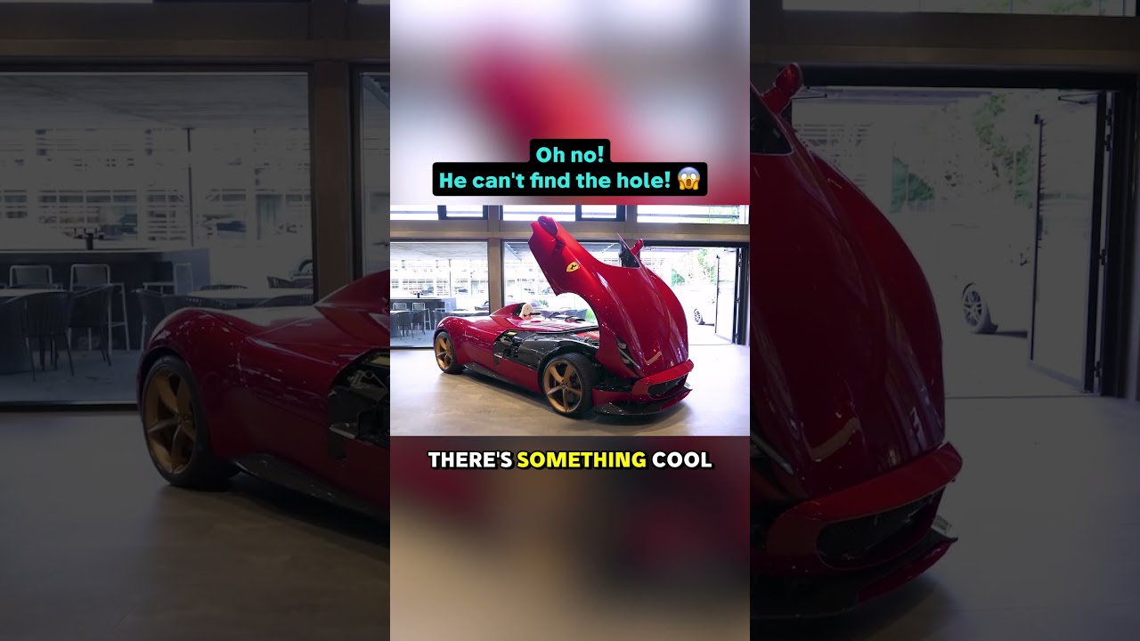 Oh no! He can’t find the hole! 😱