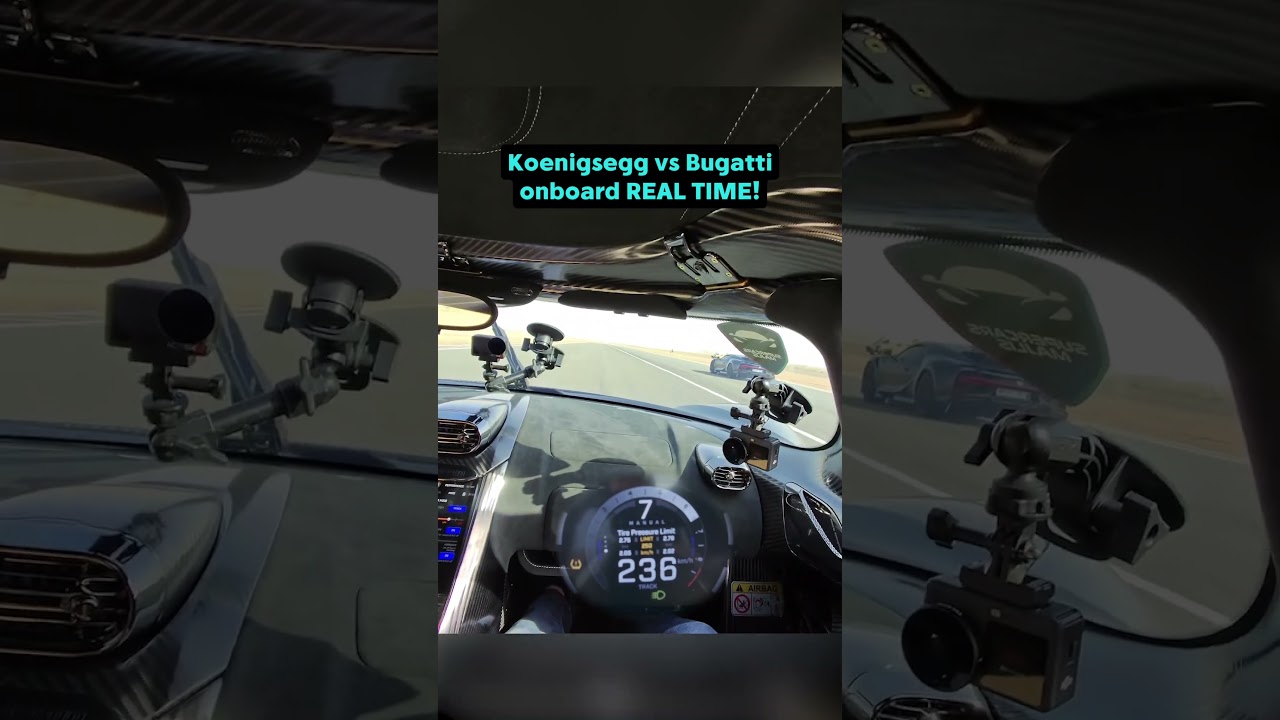 Koenigsegg vs Bugatti ONBOARD!