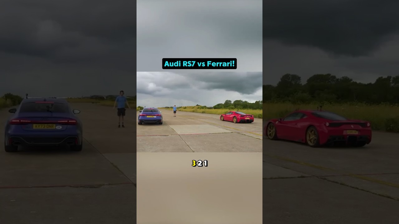 Quattro power vs Ferrari! 🔥