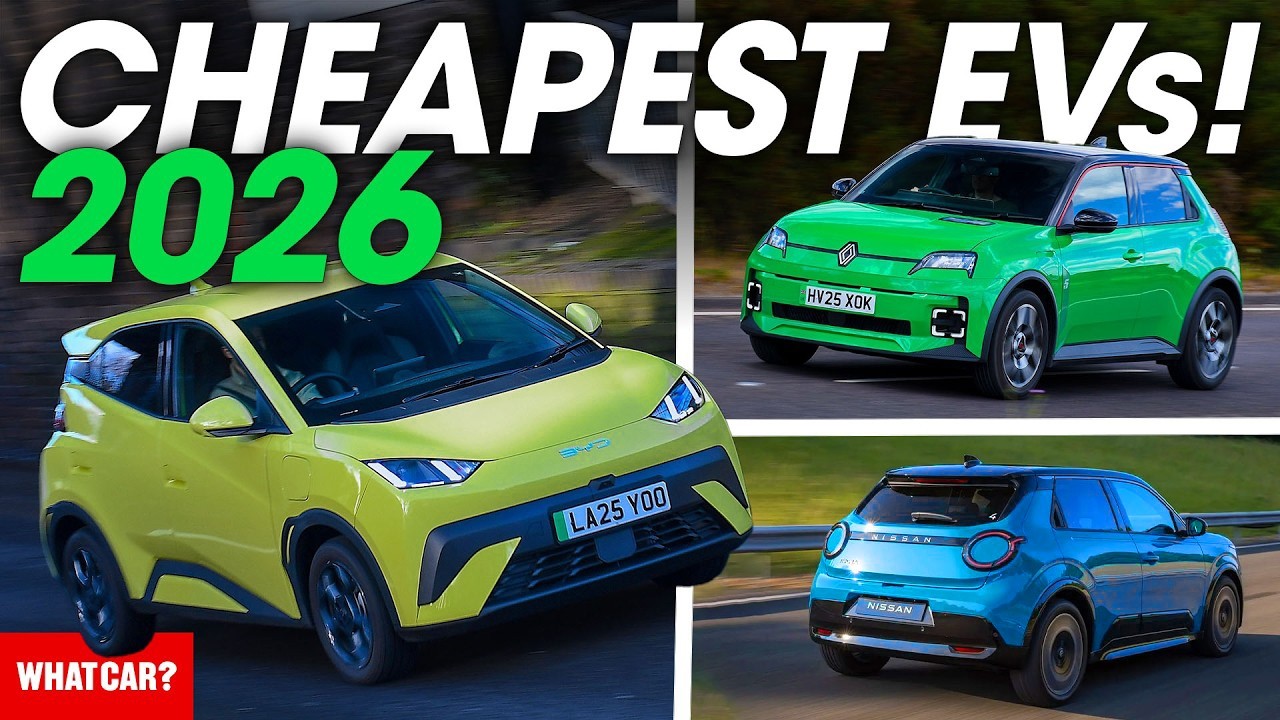10 Cheapest Electric Cars 2026 – Budget EVs from £12k! | What Car?
