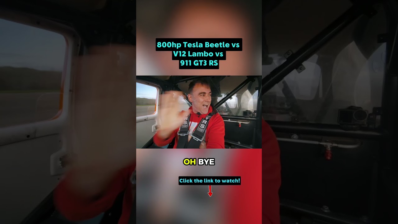 Lambo V12 v GT3 RS v …Tesla Beetle?! 🤯