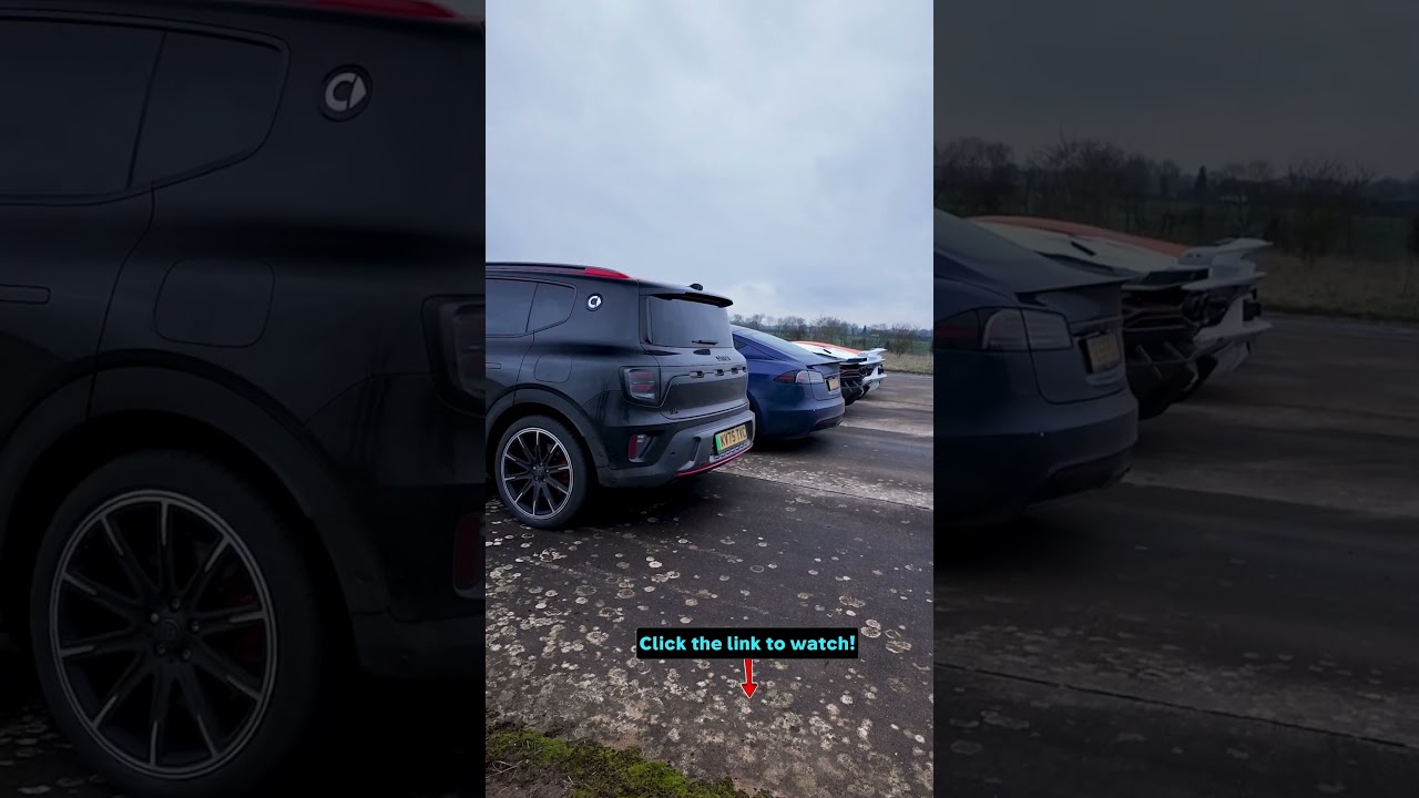 Racing the fastest Lambos vs the fastest Tesla! ⚡️