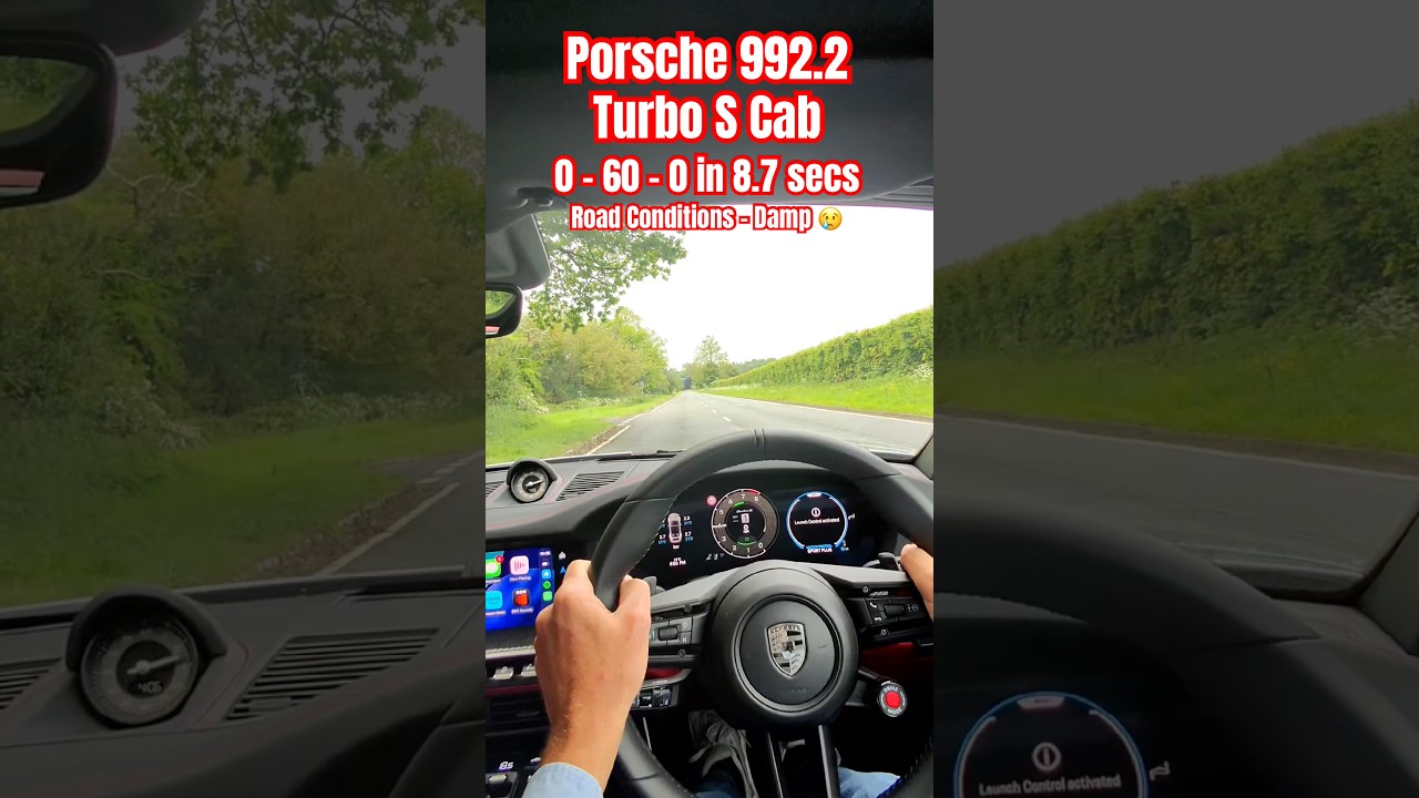 Porsche 911 (992.2) Turbo S Cabriolet – Launch Control 😮 #shorts #porsche911turbo