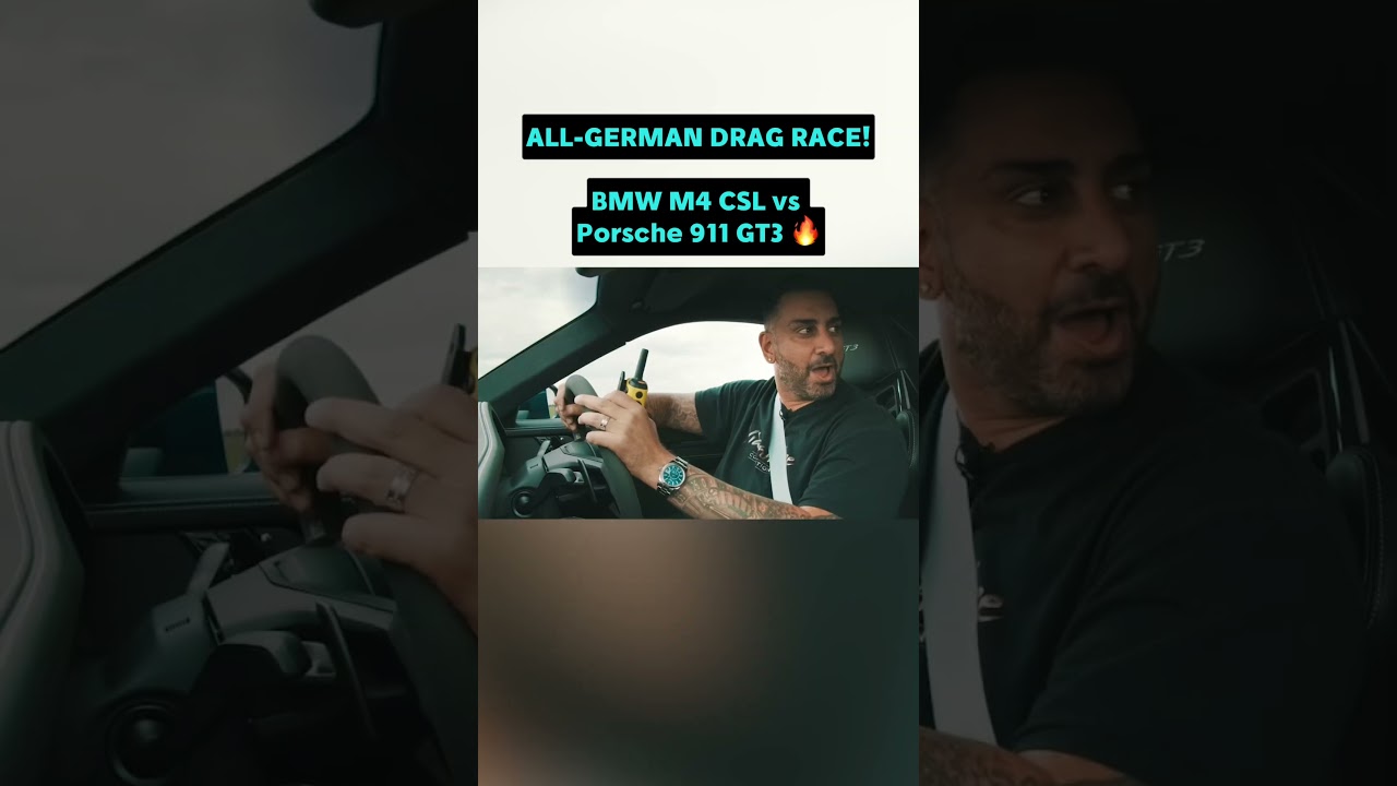 BMW v Porsche: DRAG RACE!