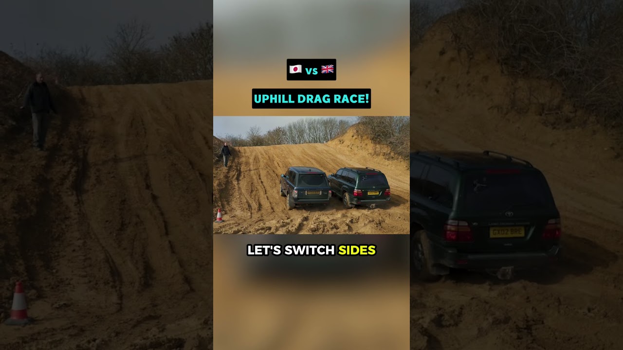 Land Cruiser vs Range Rover OFF-ROAD DRAG! 🔥