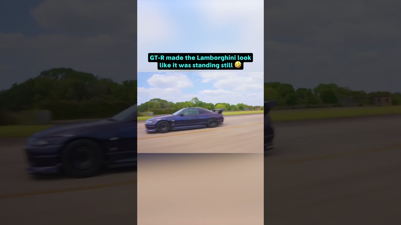 When a supercar meets Godzilla…