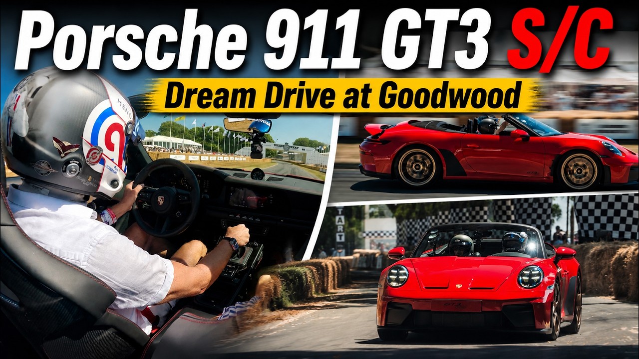 Driving the Porsche 911 GT3 S/C on its Dynamic Debut at Goodwood !