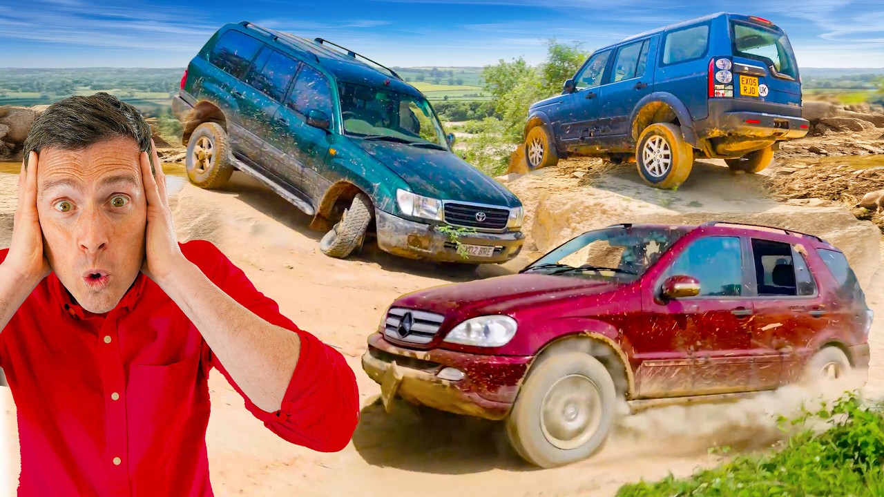 Who’s the TOUGHEST 4×4 EVER! Toyota v Land Rover v Mercedes