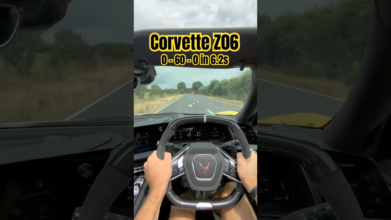 EPIC Corvette Z06 Launch | 0-60-0 in 6.2s #shorts #corvettez06 #launch