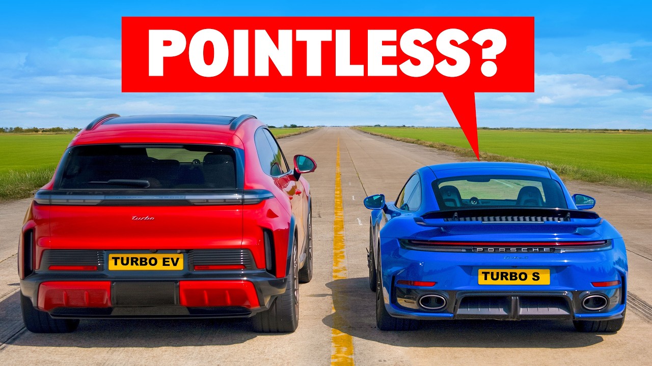 Can the NEW Porsche Cayenne HUMILIATE a 911 Turbo S? DRAG RACE