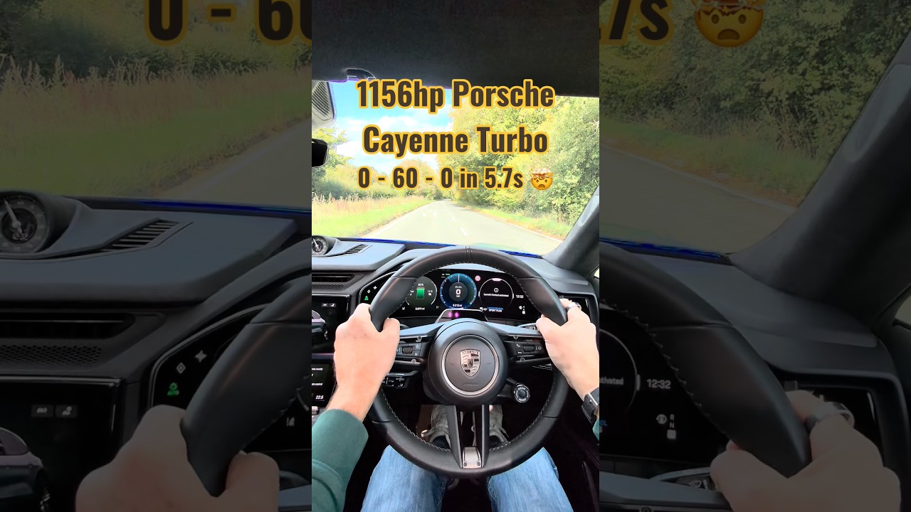 EPIC Launch Control with 1156hp and 1500Nm – Porsche Cayenne Turbo 🤯 #shorts #launchcontrol