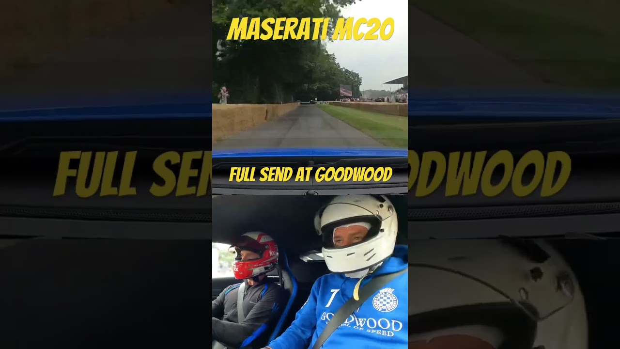 Maserati MC20 blasts up the hill at Goodwood #shorts #maserati #maseratimc20 #goodwoodfos