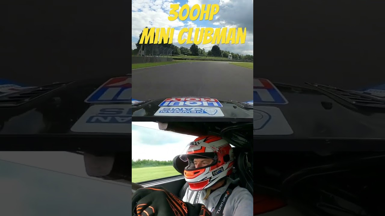 300hp Mini Clubman FULL SEND at Castle Combe #shorts #mini #miniclubman #castlecombe #petrolped
