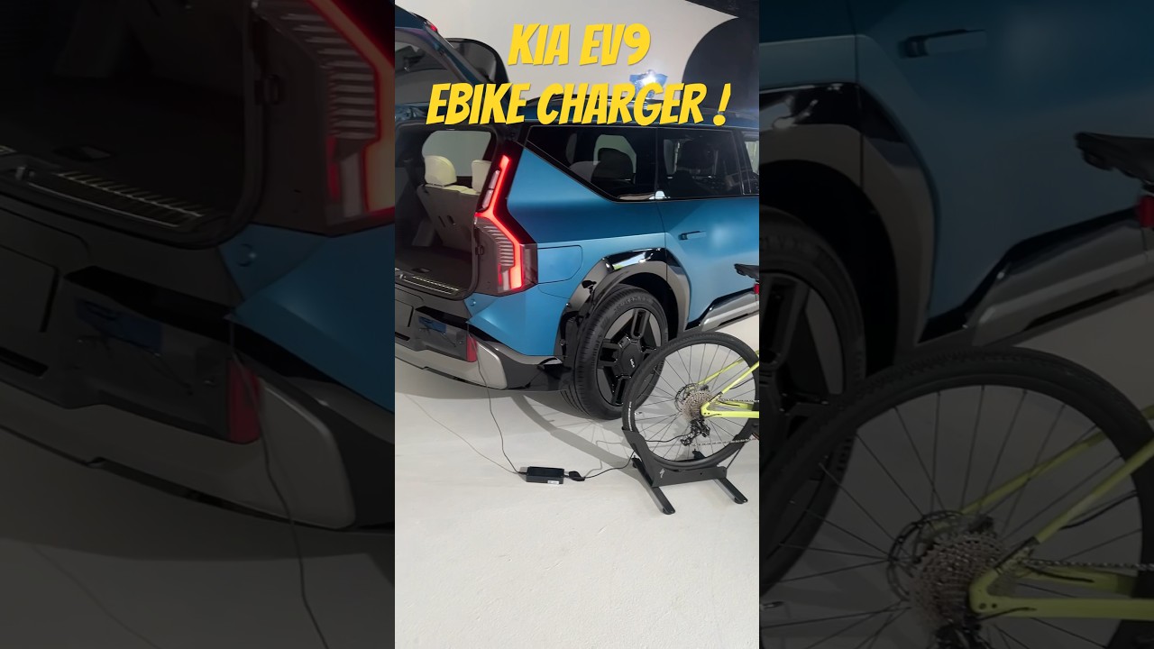 Introducing the Kia EV9 eBike charger ! #shorts #kia #kiaev9 #petrolped #vehicletoload