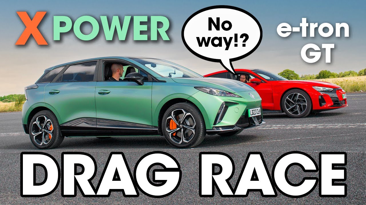 MG4 XPOWER vs Audi e-tron GT – DRAG RACE and review! | What Car?