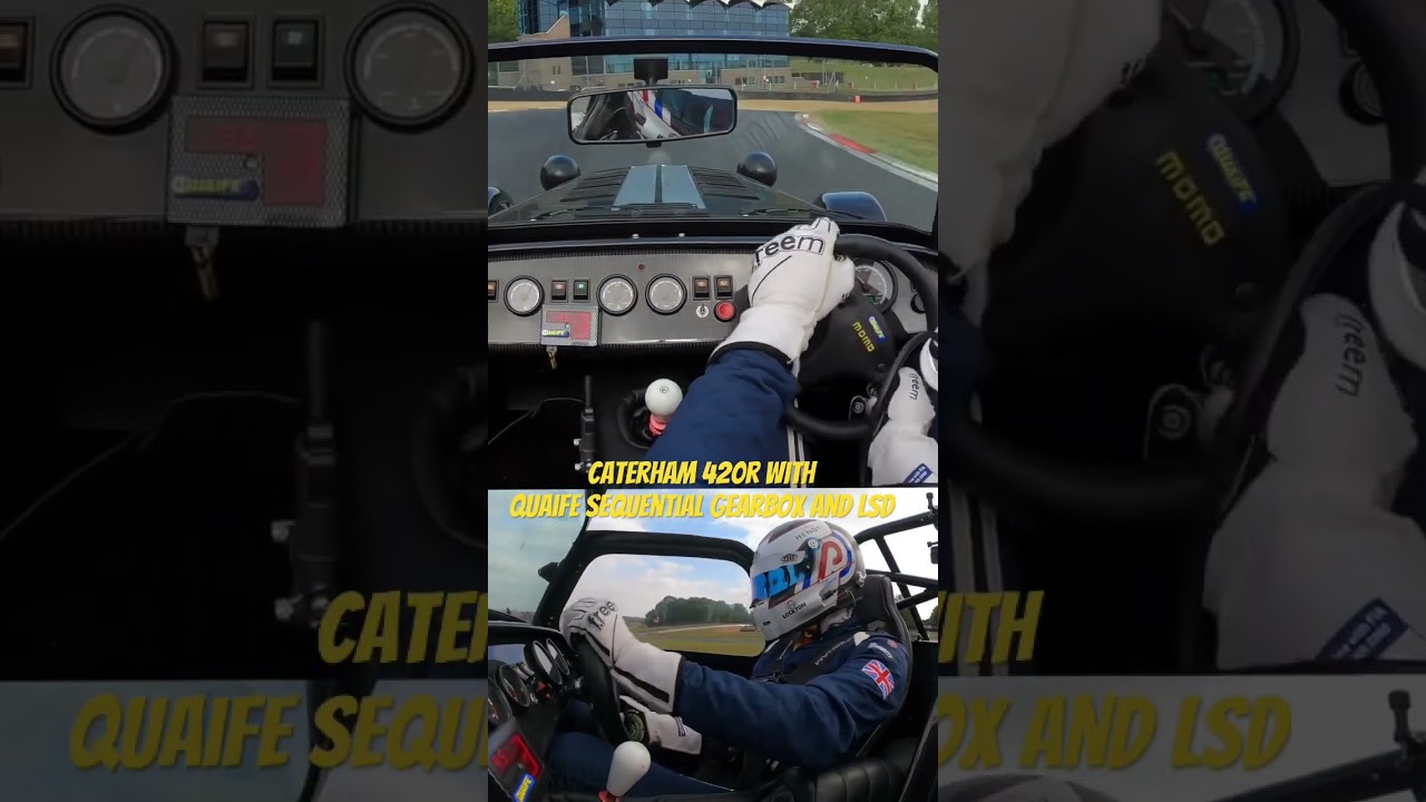 Flat-shifting a Caterham 420R at Brands Hatch #shorts #petrolped #quaife #caterham