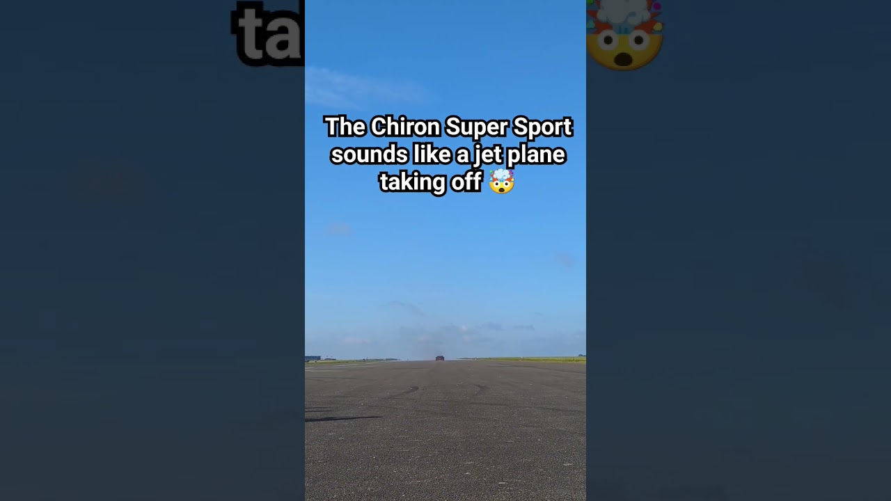 Bugatti Chiron Super Sport + an empty runway = ♥️