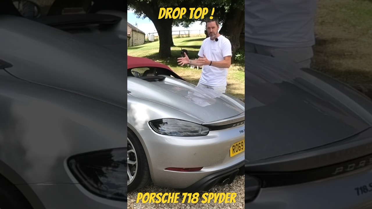 Porsche 718 Spyder – How to Drop the Roof 🎥 #shorts #petrolped #porsche #porsche718spyder