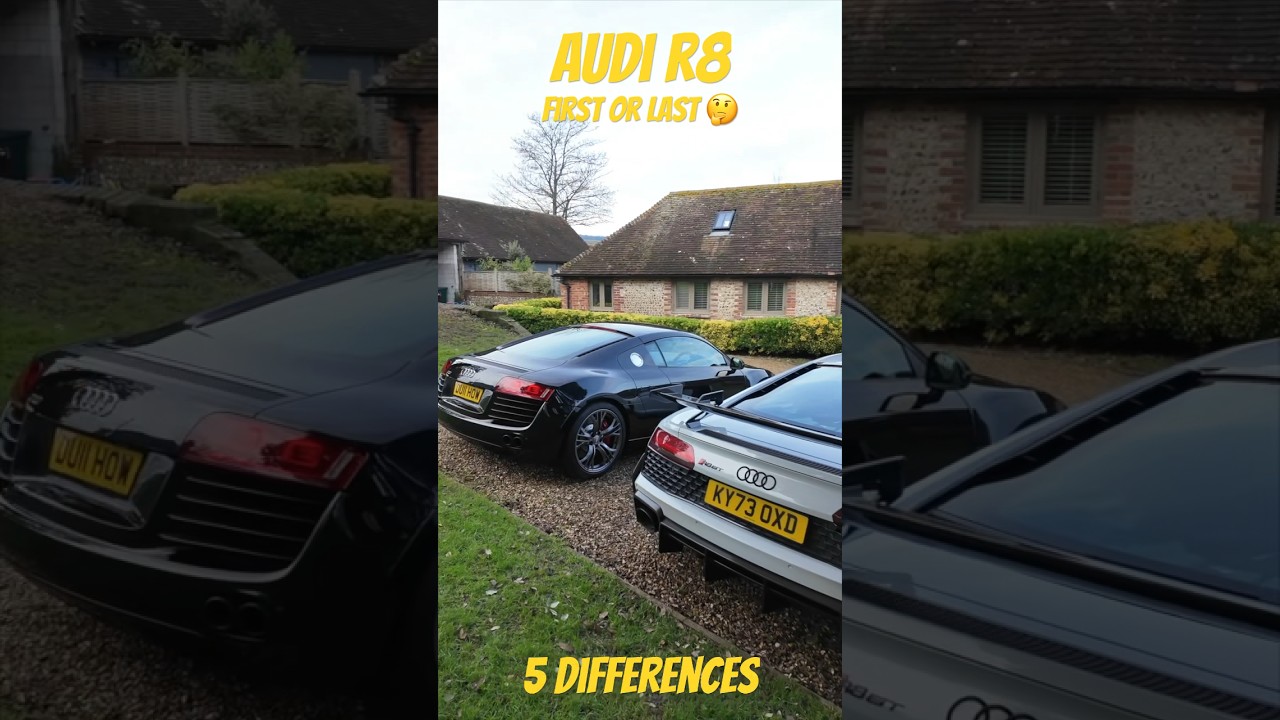 R8 V8 vs R8 V10 (5 Differences) #shorts #petrolped #audi #audir8